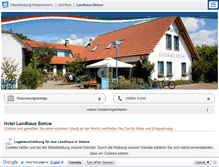 Tablet Screenshot of landhaus-sietow.de
